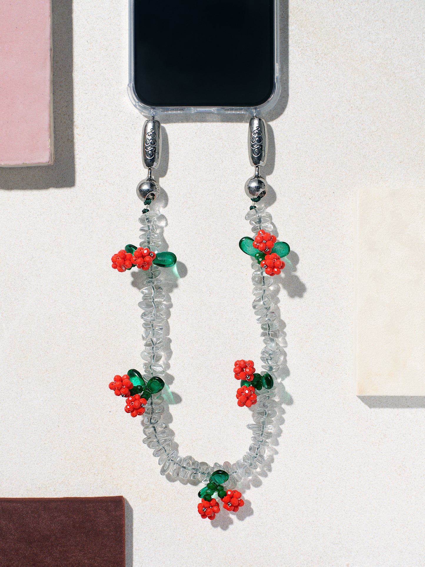 cherry / rock crystal