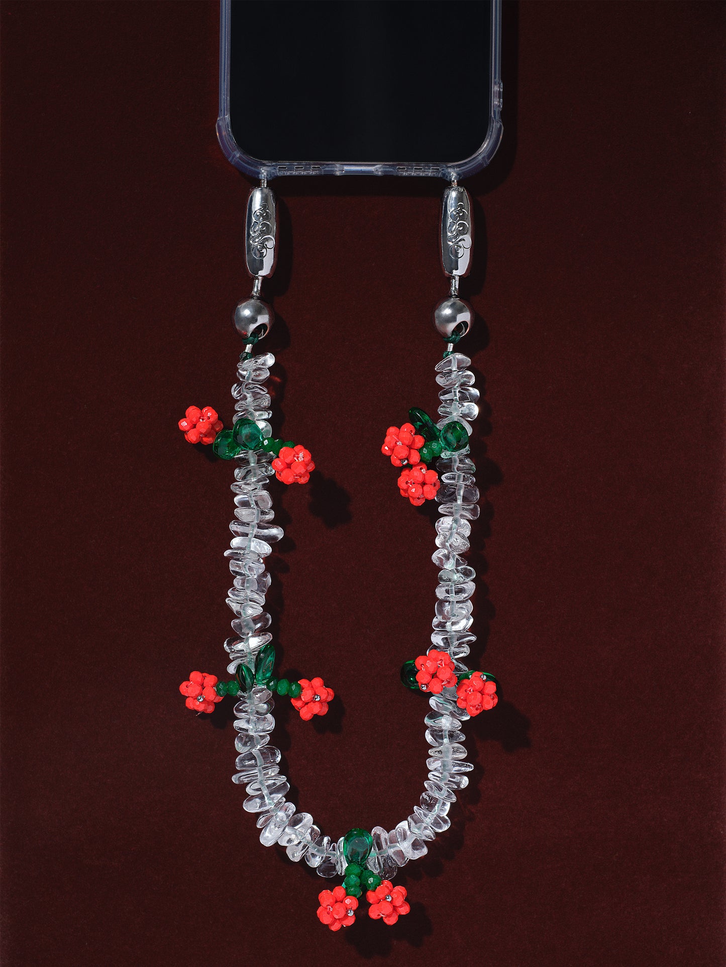 cherry / rock crystal