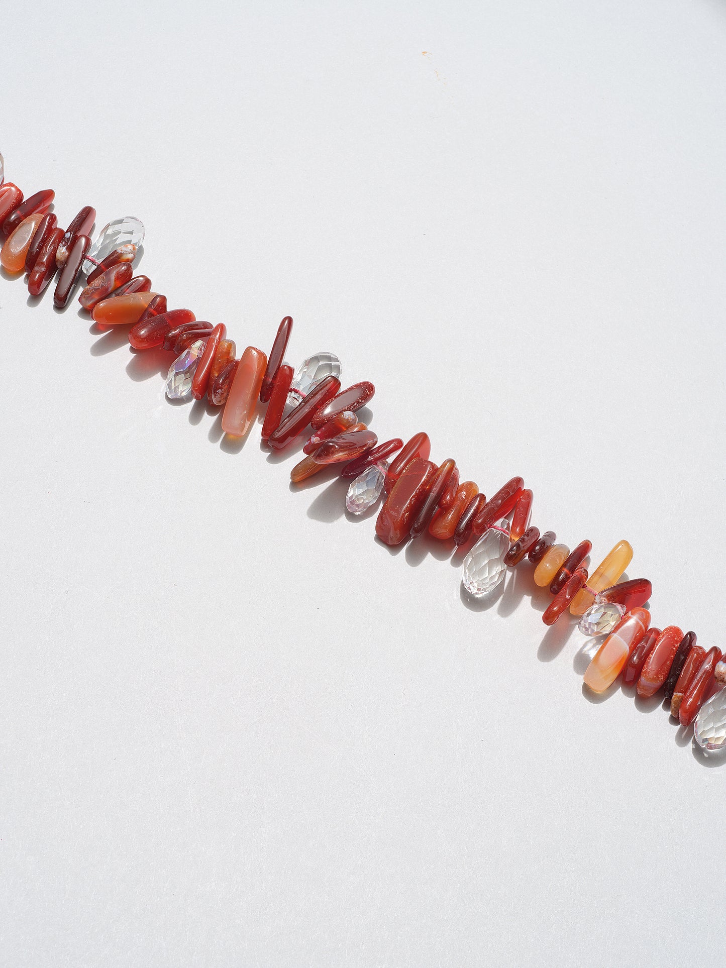 red agate and crystal