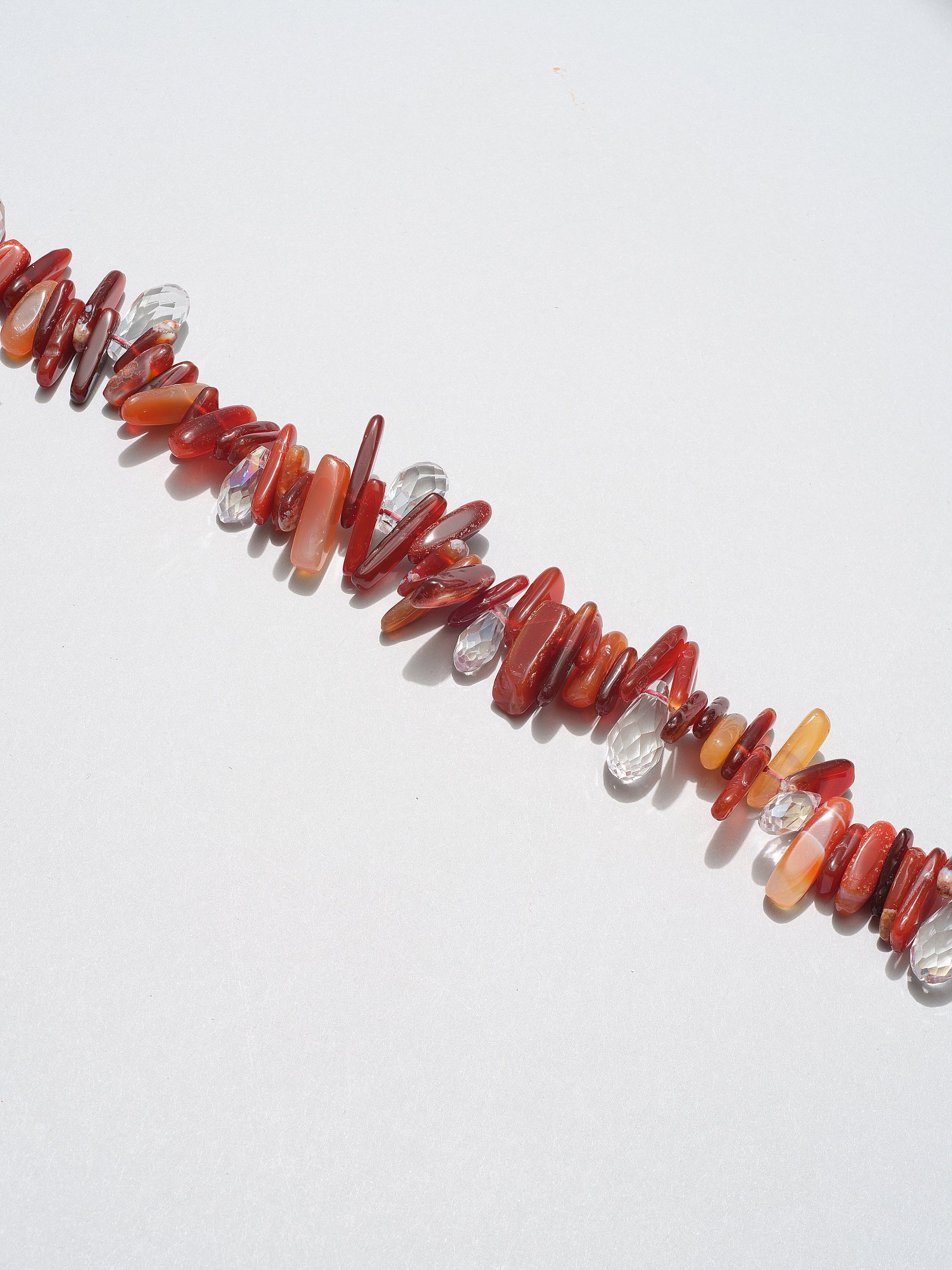 red agate and crystal