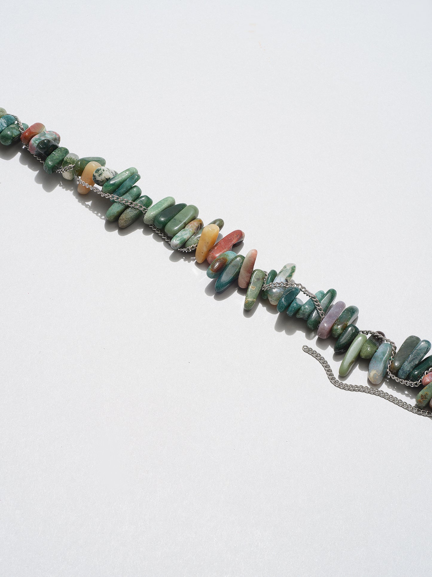 blue jasper and chain