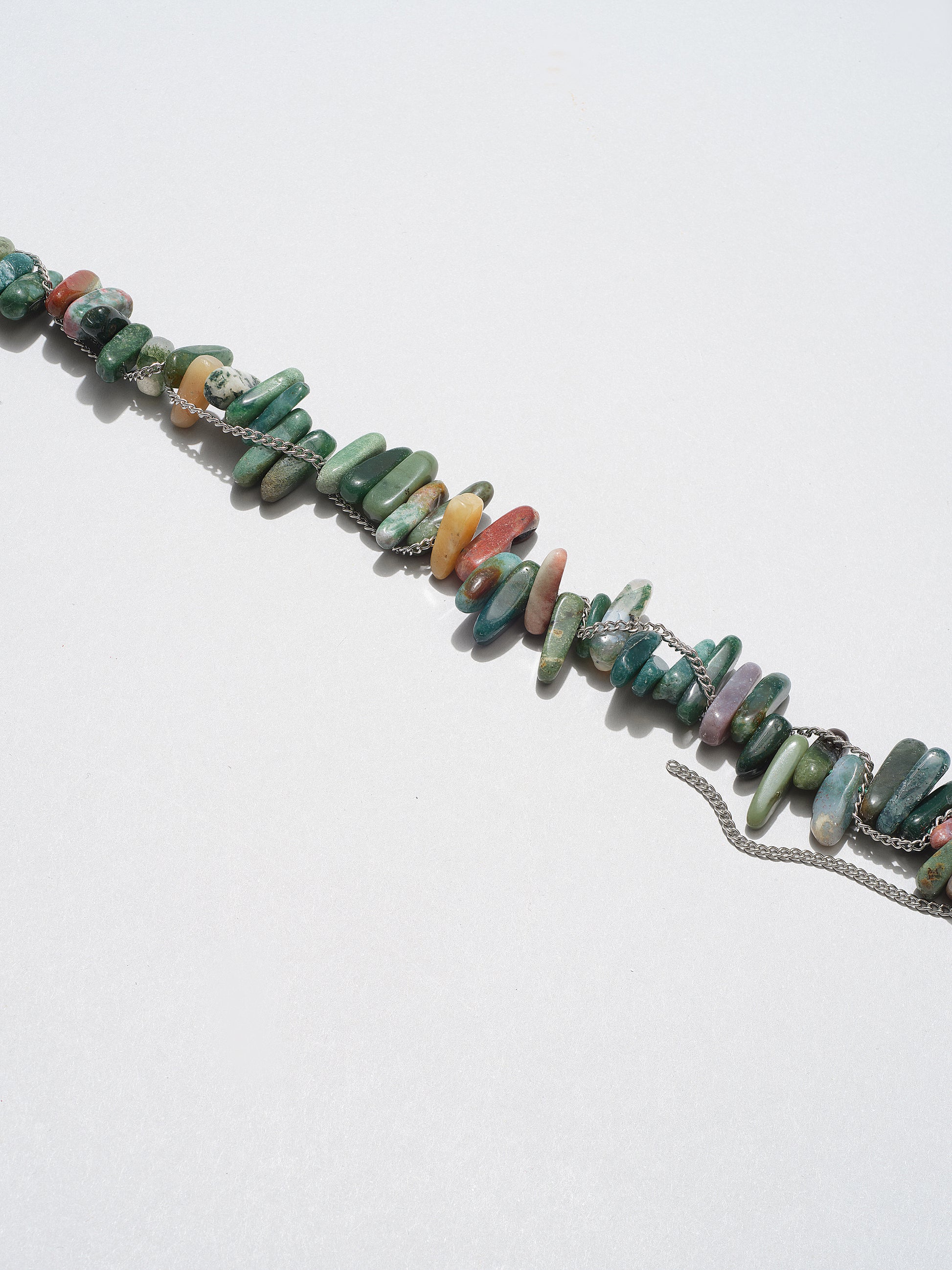 blue jasper and chain
