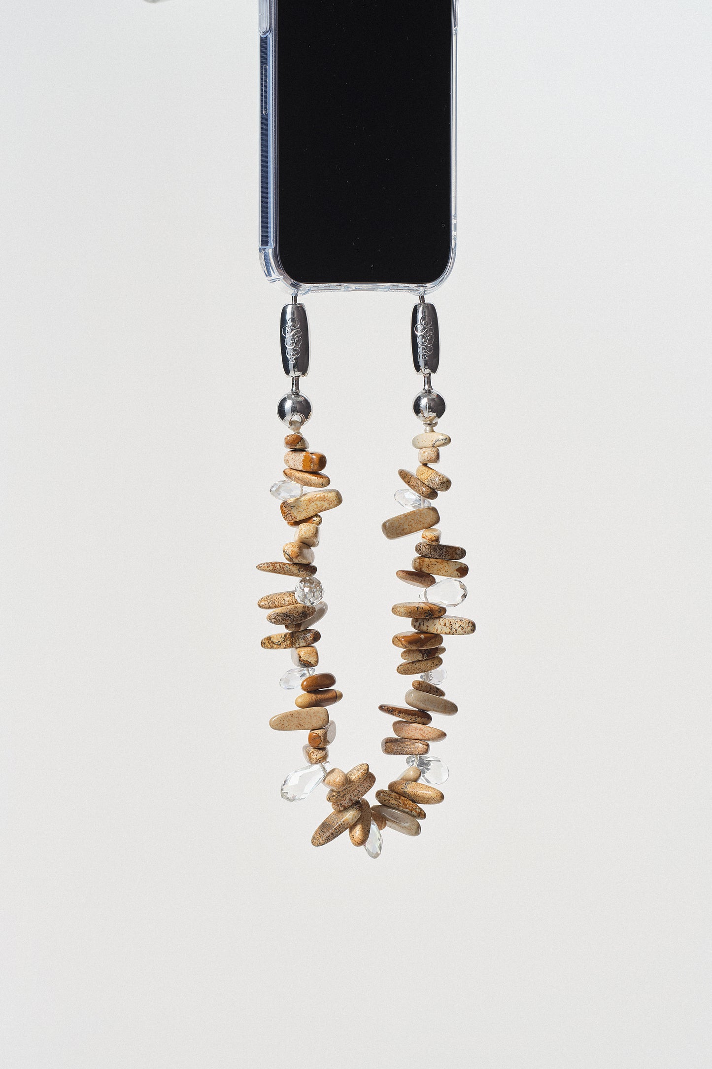 natural jasper and crystal