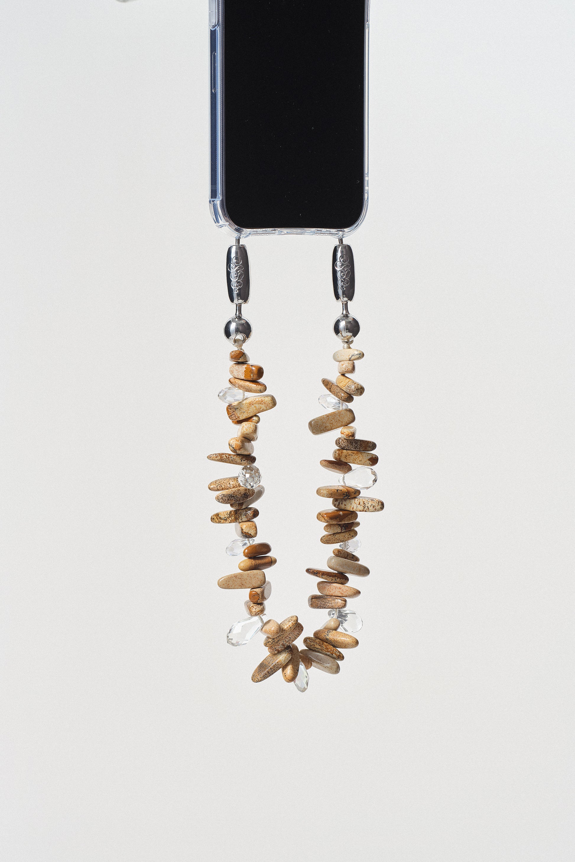natural jasper and crystal