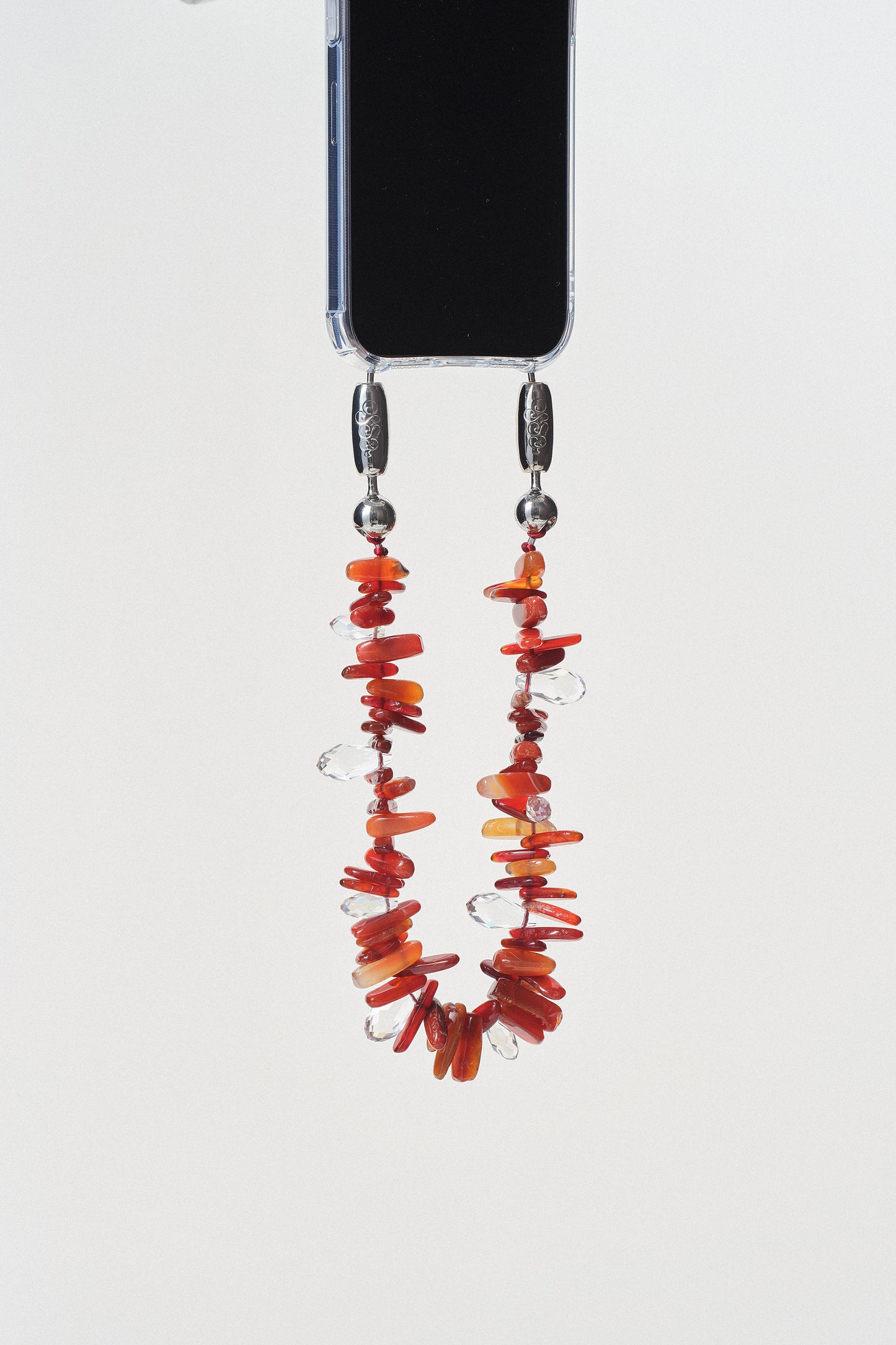 red agate and crystal