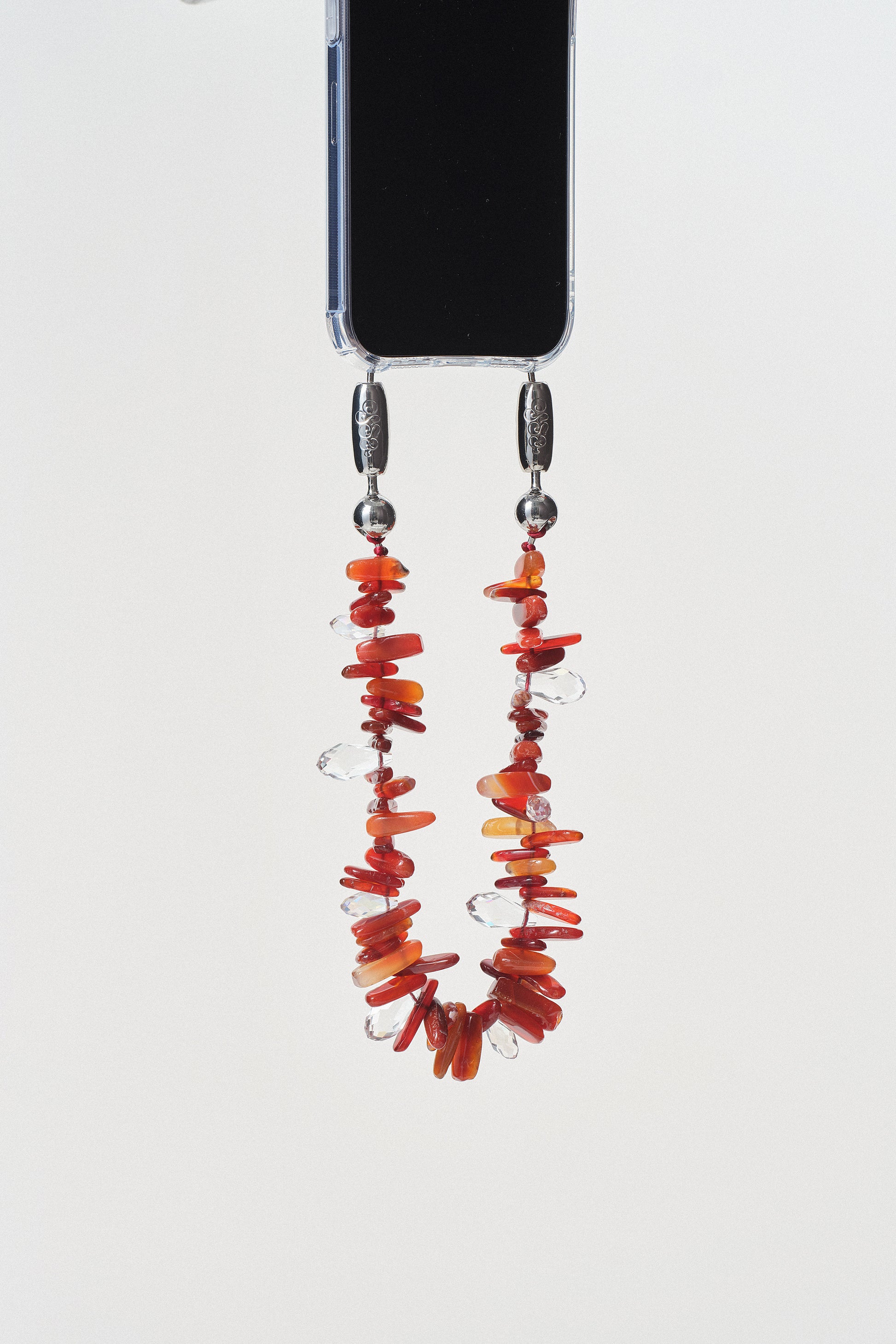 red agate and crystal