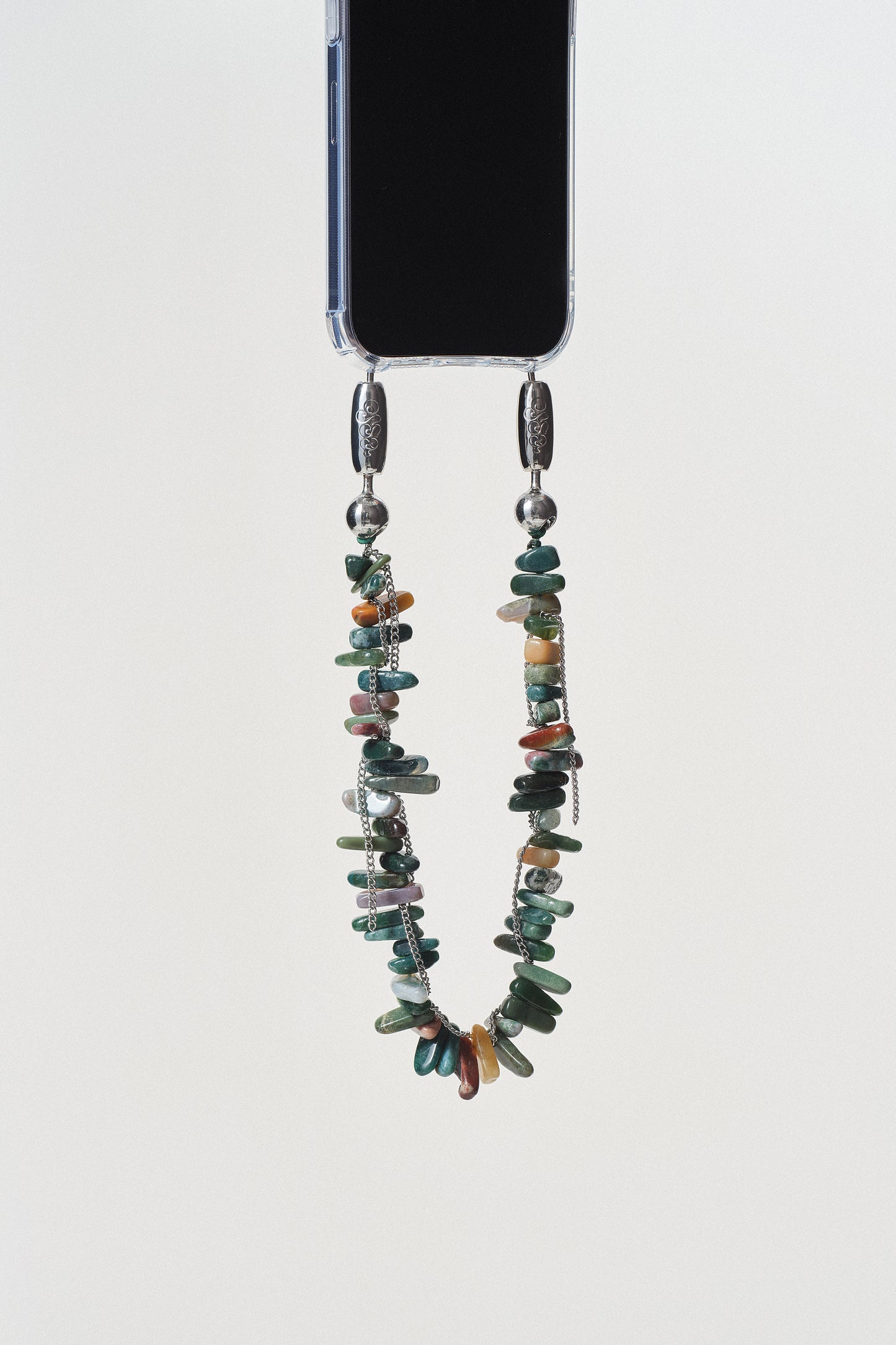 blue jasper and chain
