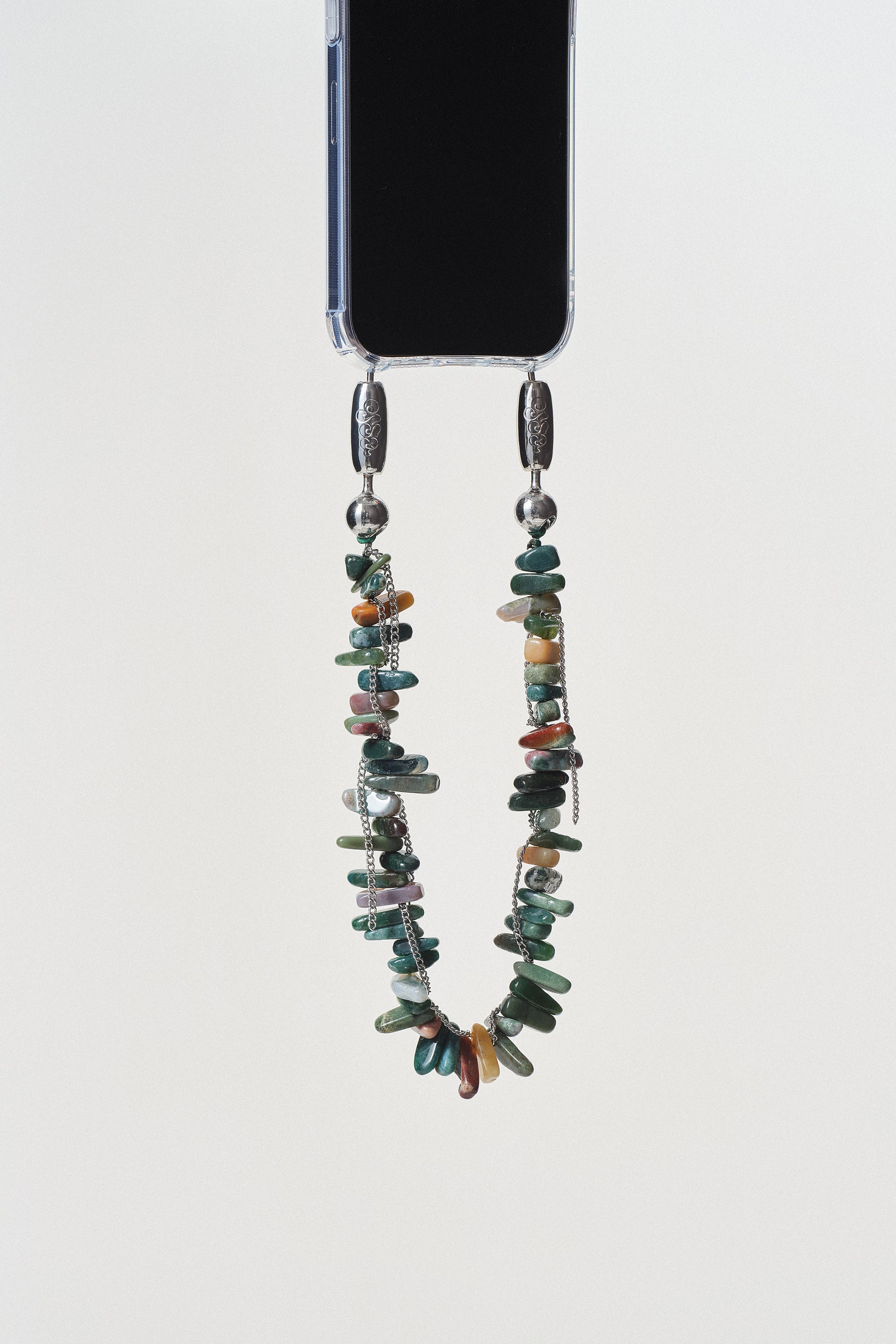 blue jasper and chain