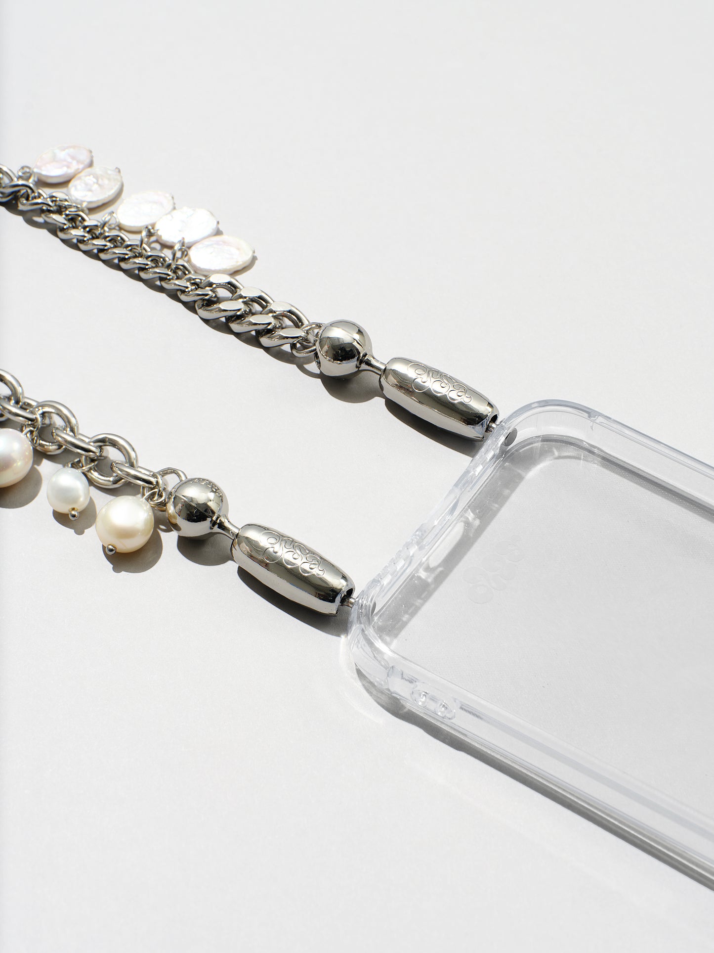 Pearl Mixed Metal Wristlet