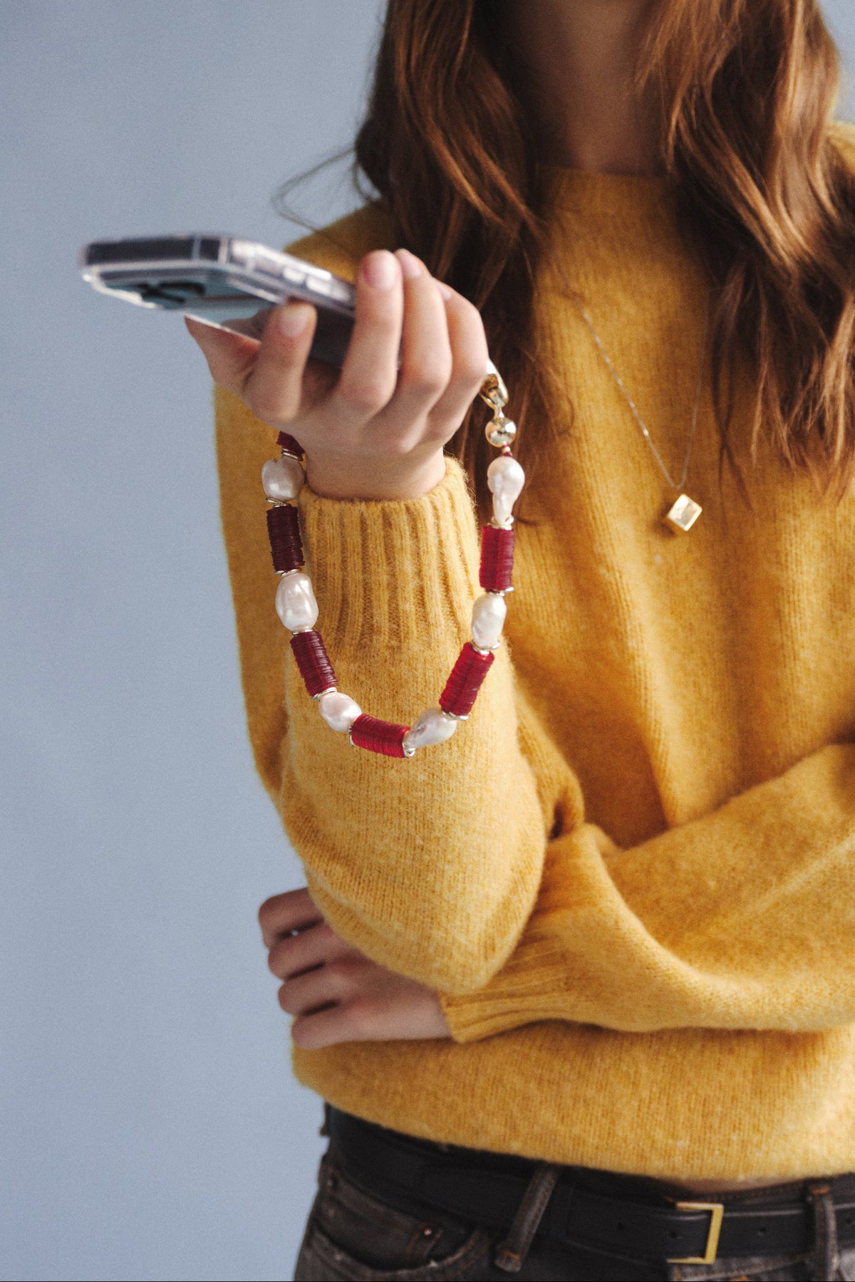 Baroque Pearl Rope Wristlet