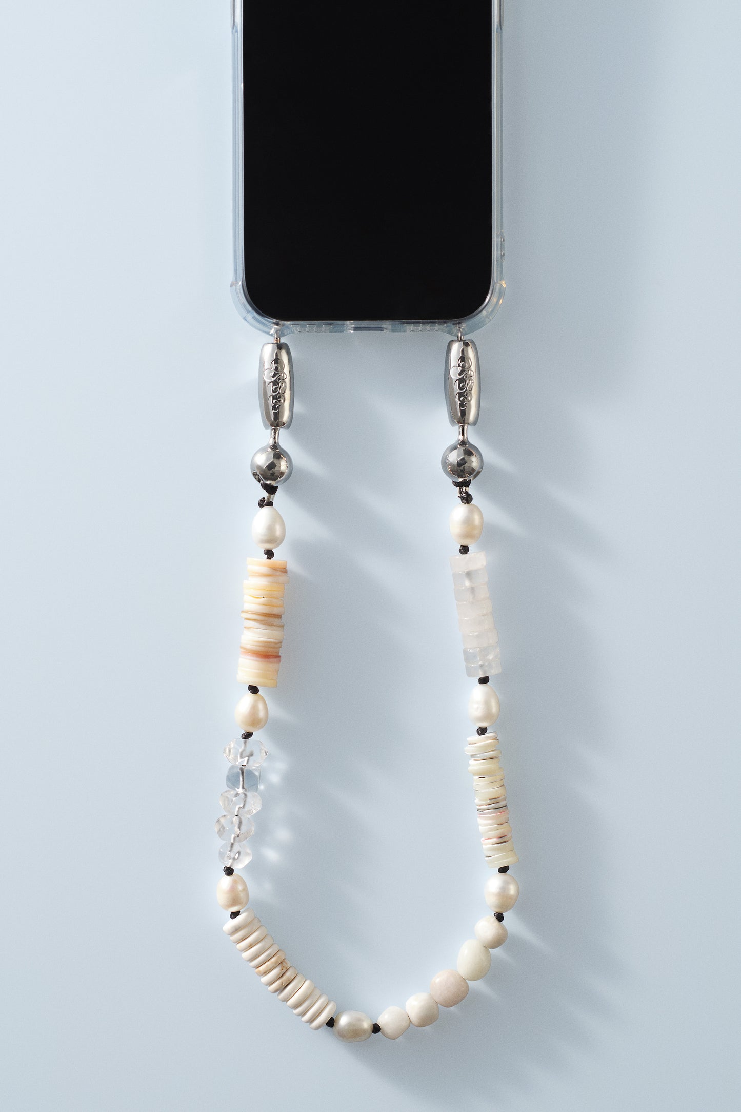 Stone and Pearl Wristlet