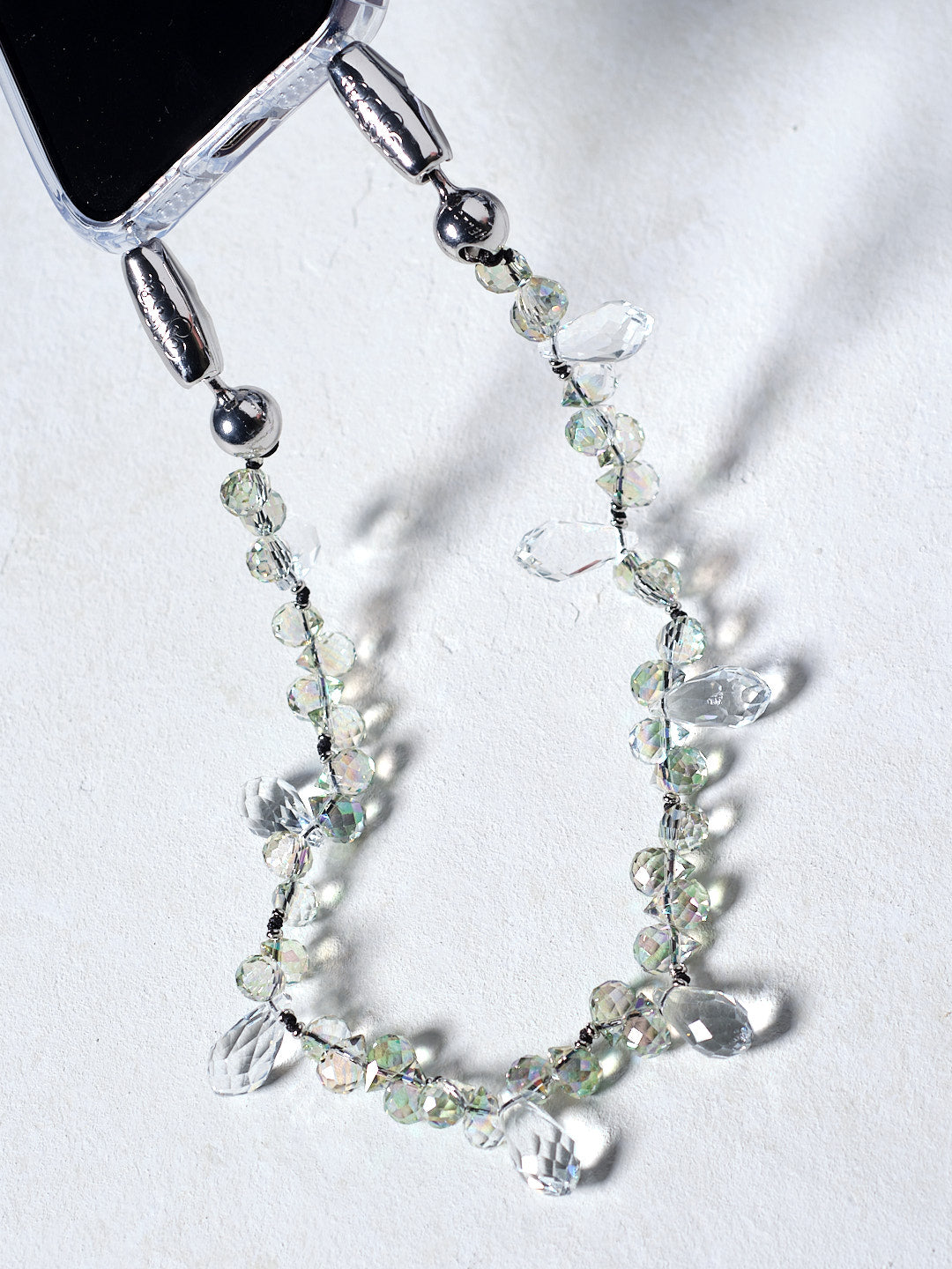 Faceted Crystal Wristlet