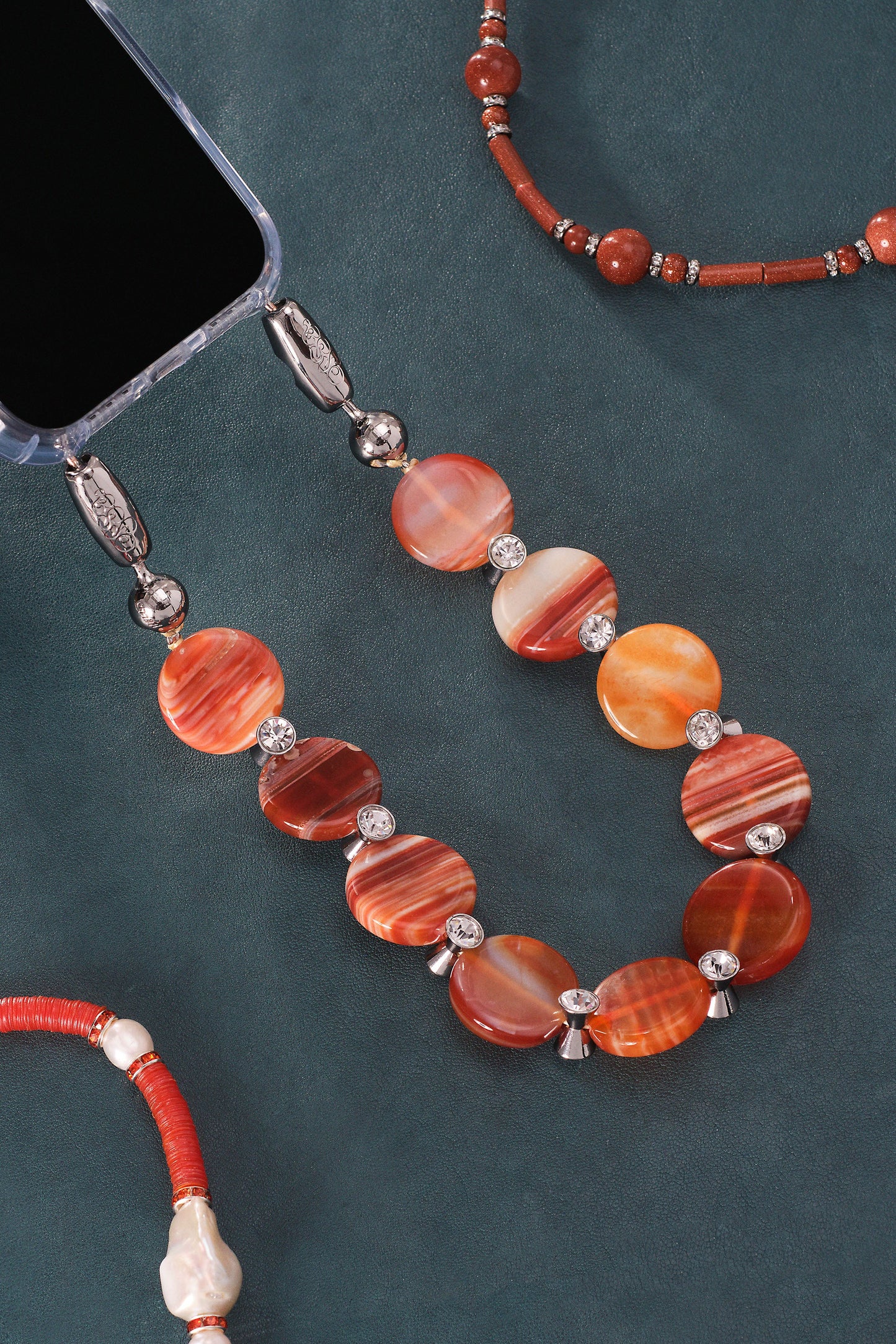 Banded Agate / Diamond White