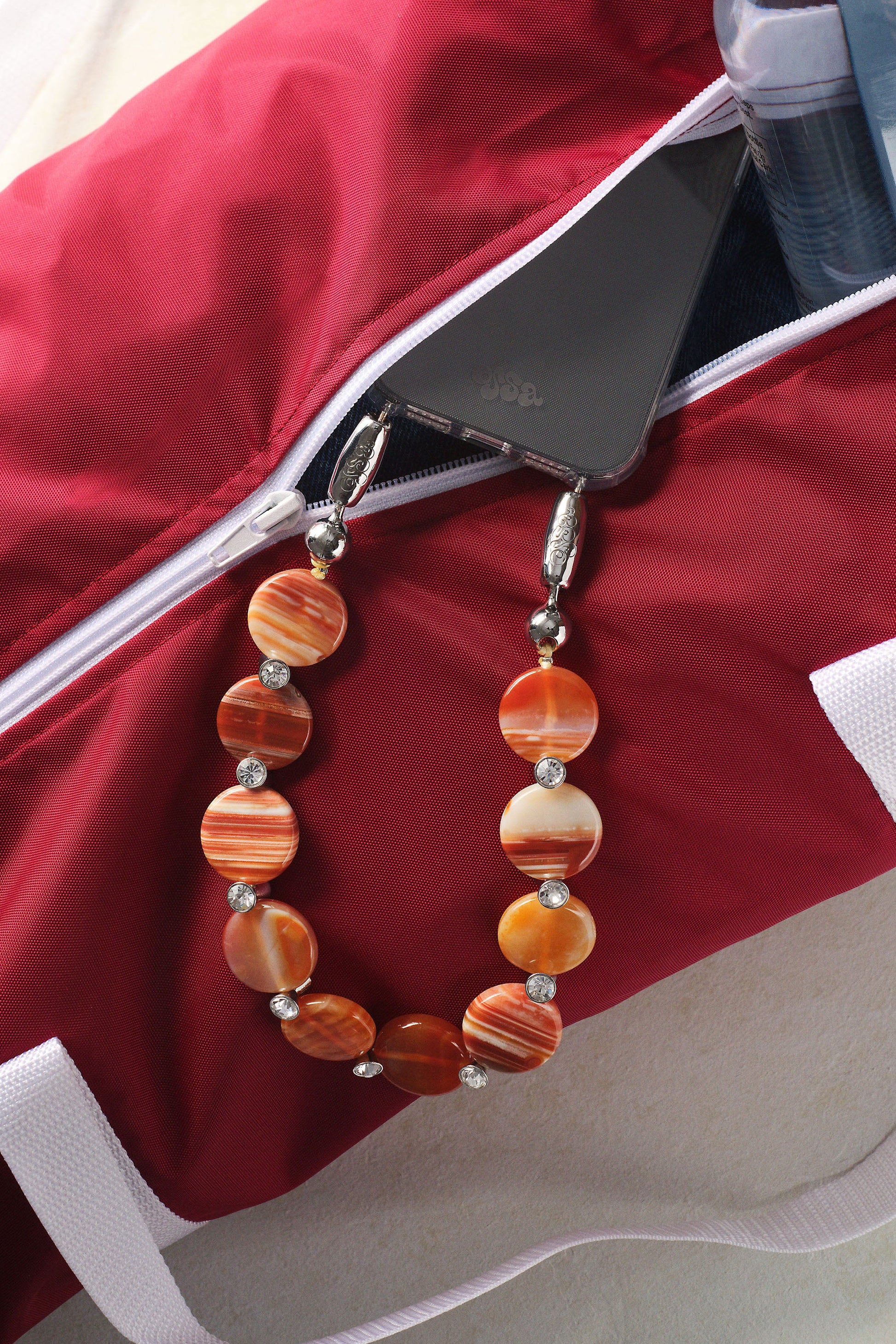 Banded Agate / Diamond White