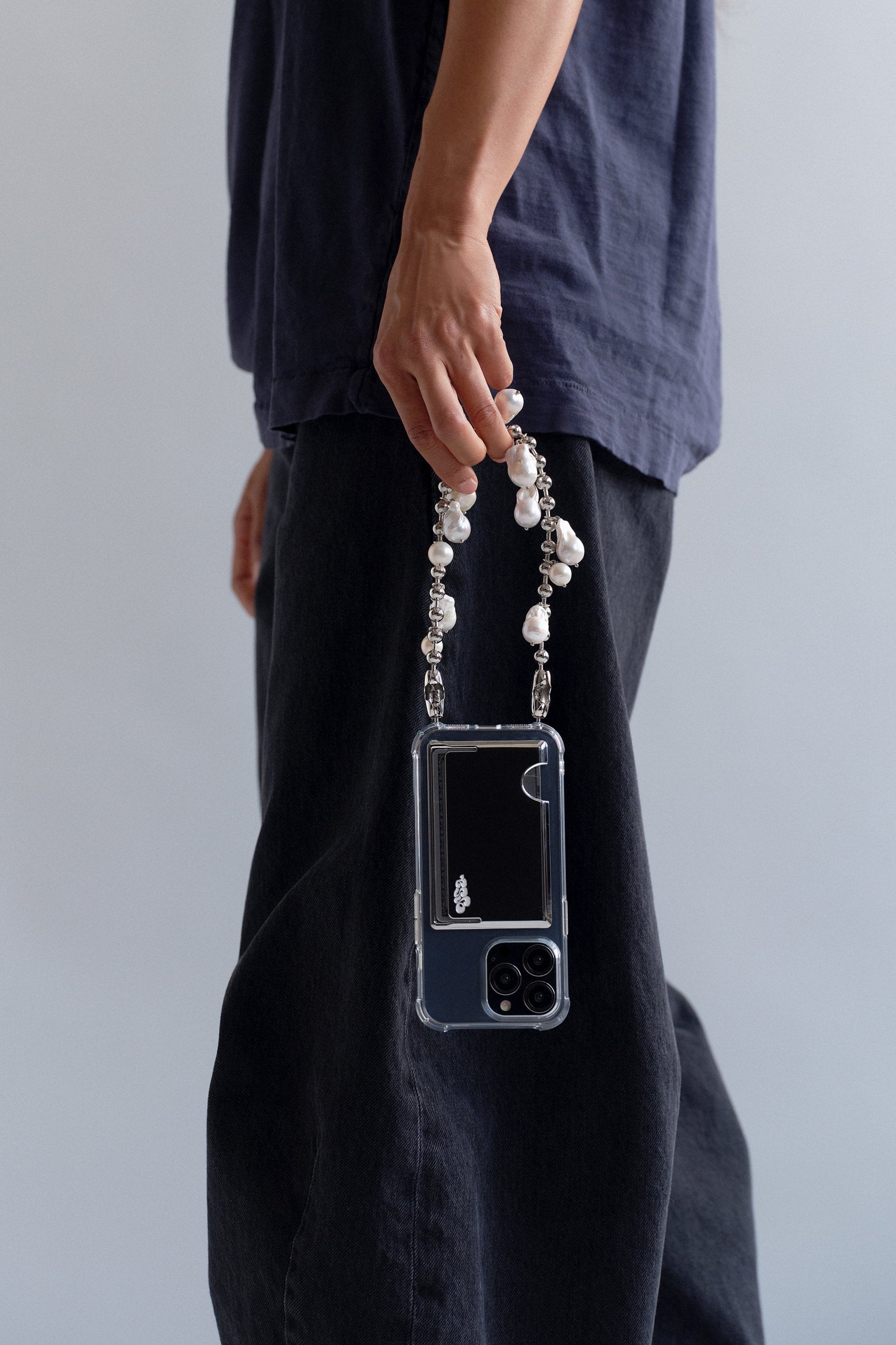 Baroque Pearl Ballchain Wristlet | OSSA New York – OSSA NEW YORK