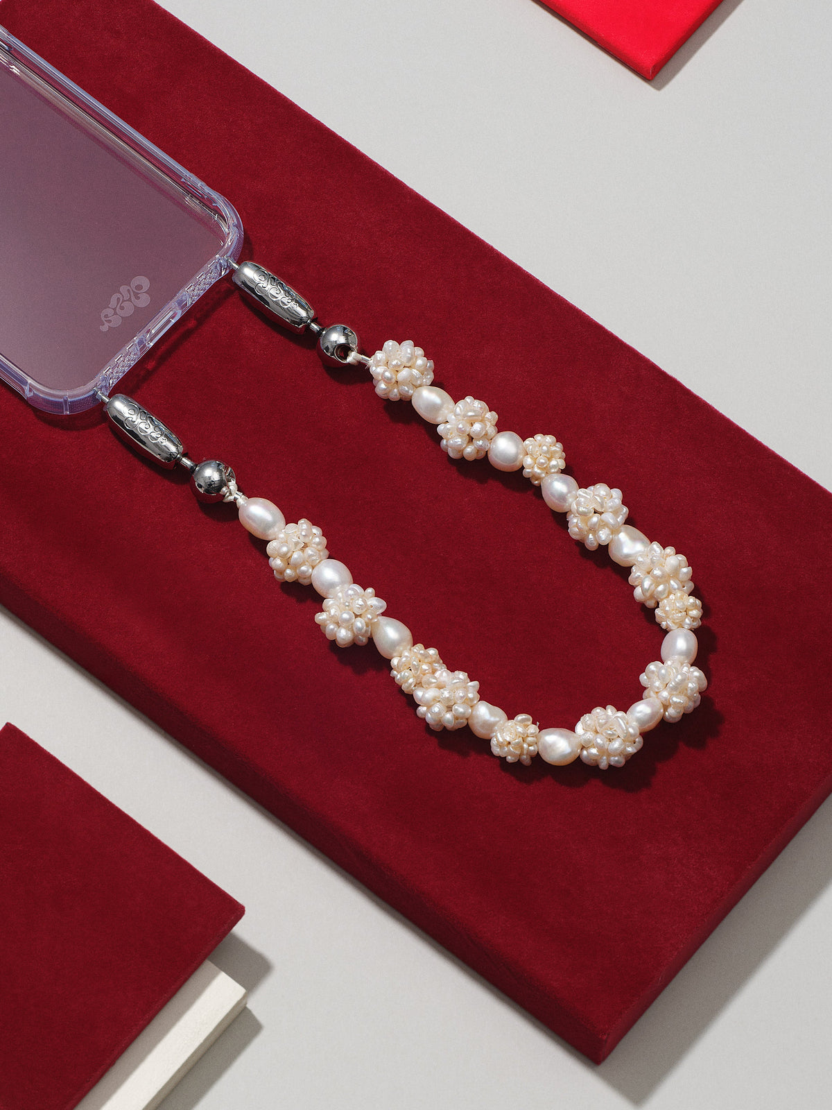 Cluster Pearl Wristlet