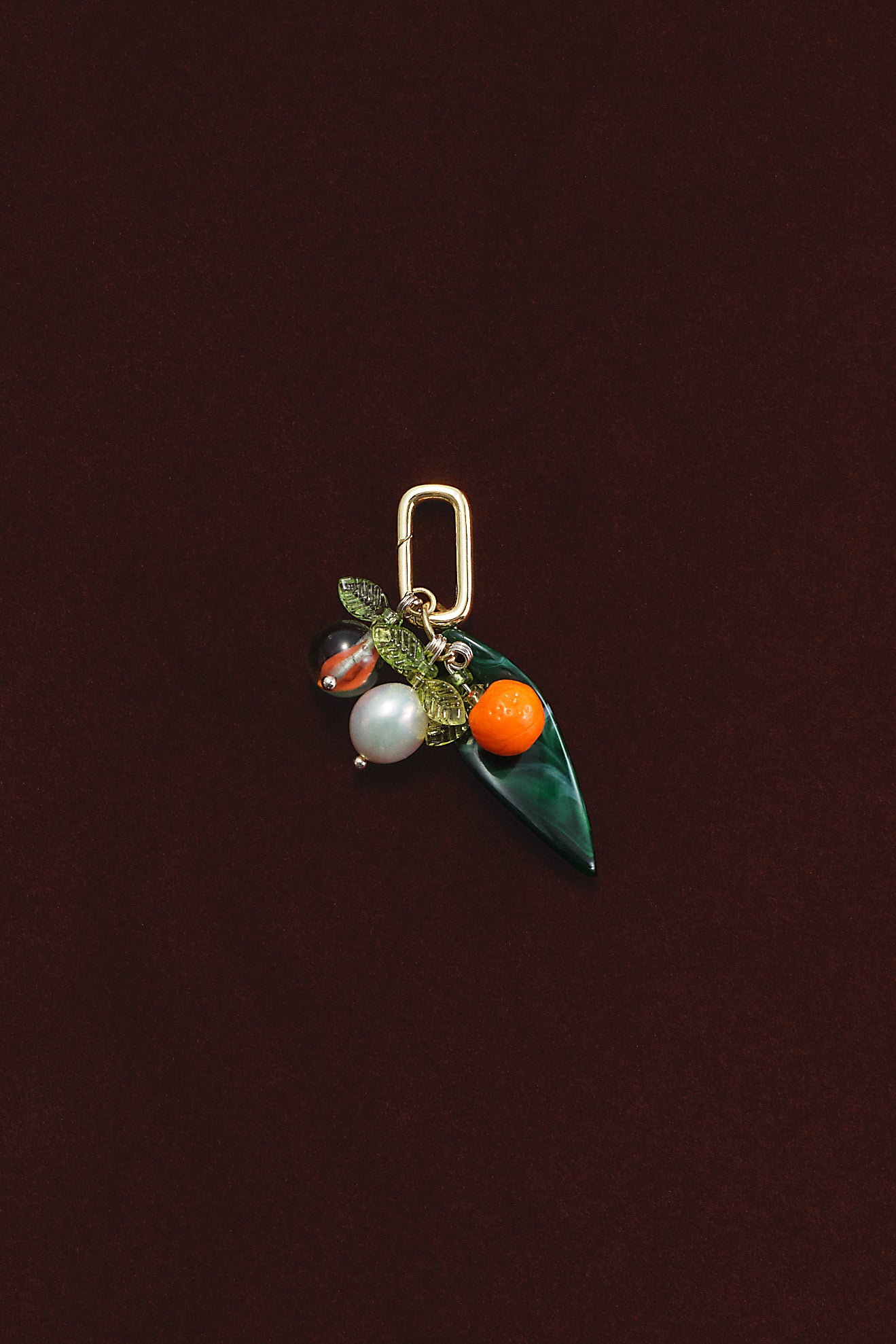 orange / pearl