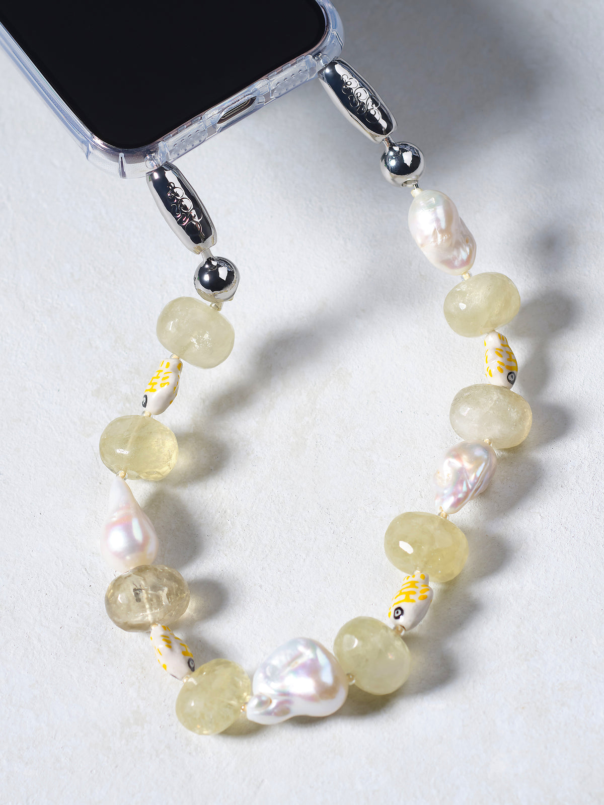 Baroque Pearl and Stone Wristlet
