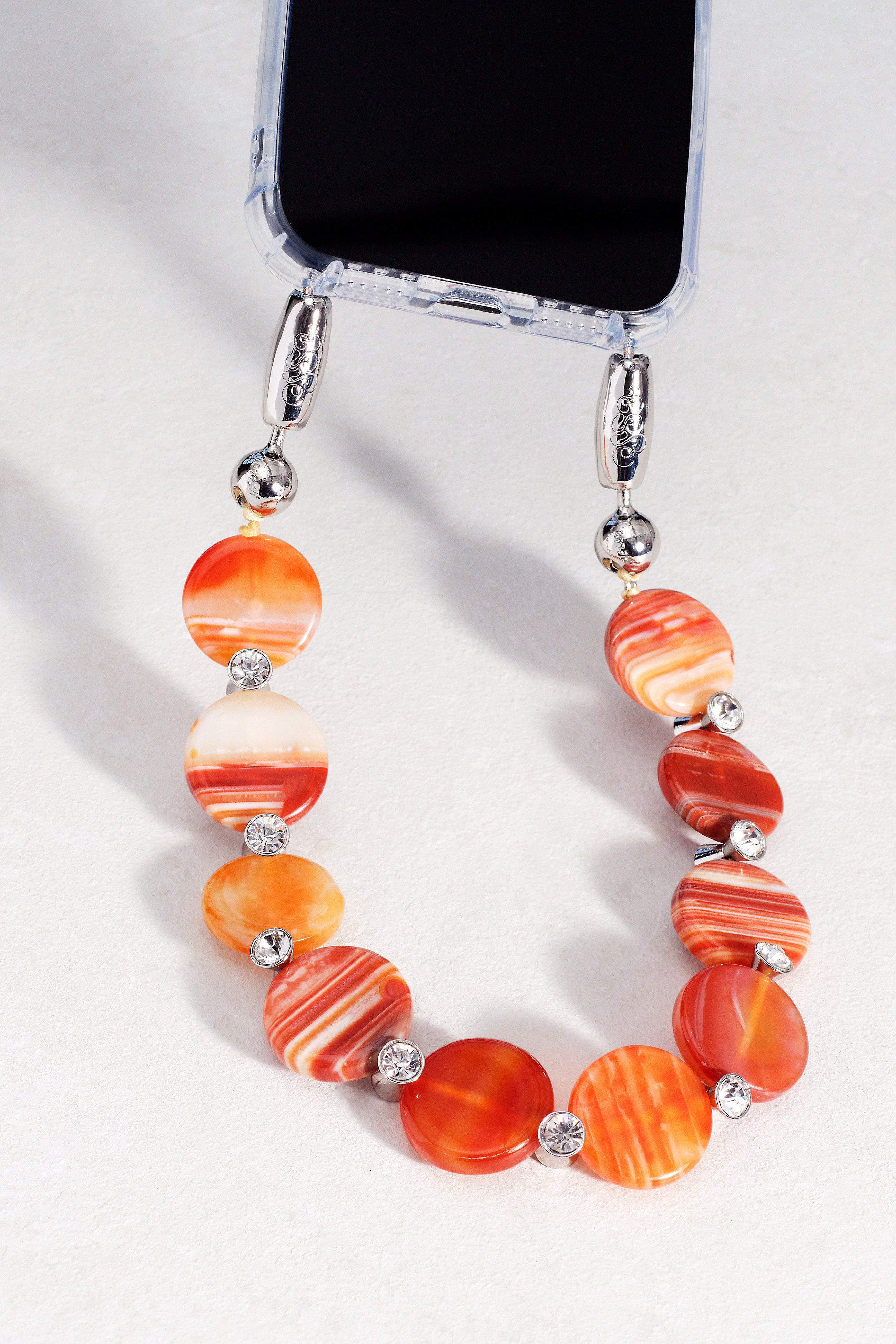Banded Agate / Diamond White