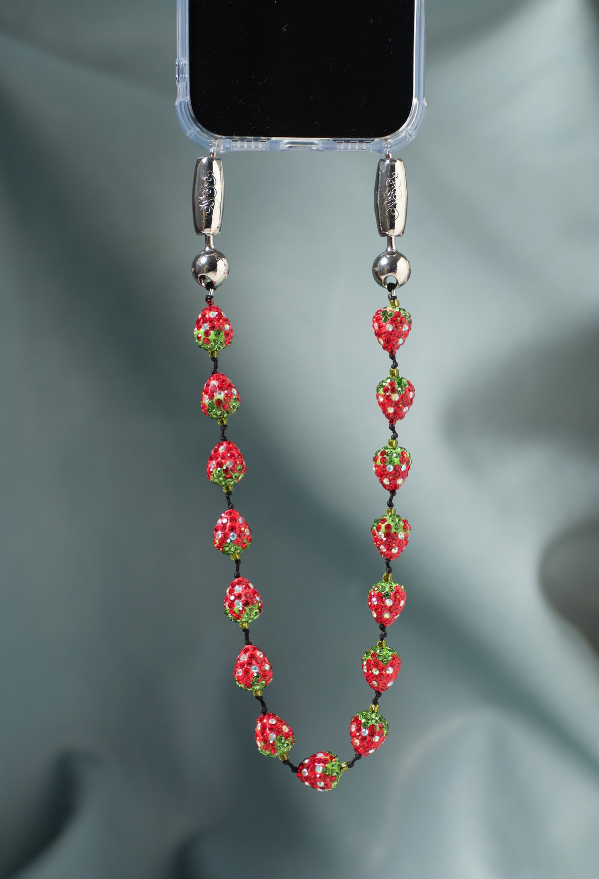 Strawberry Pave Wristlet