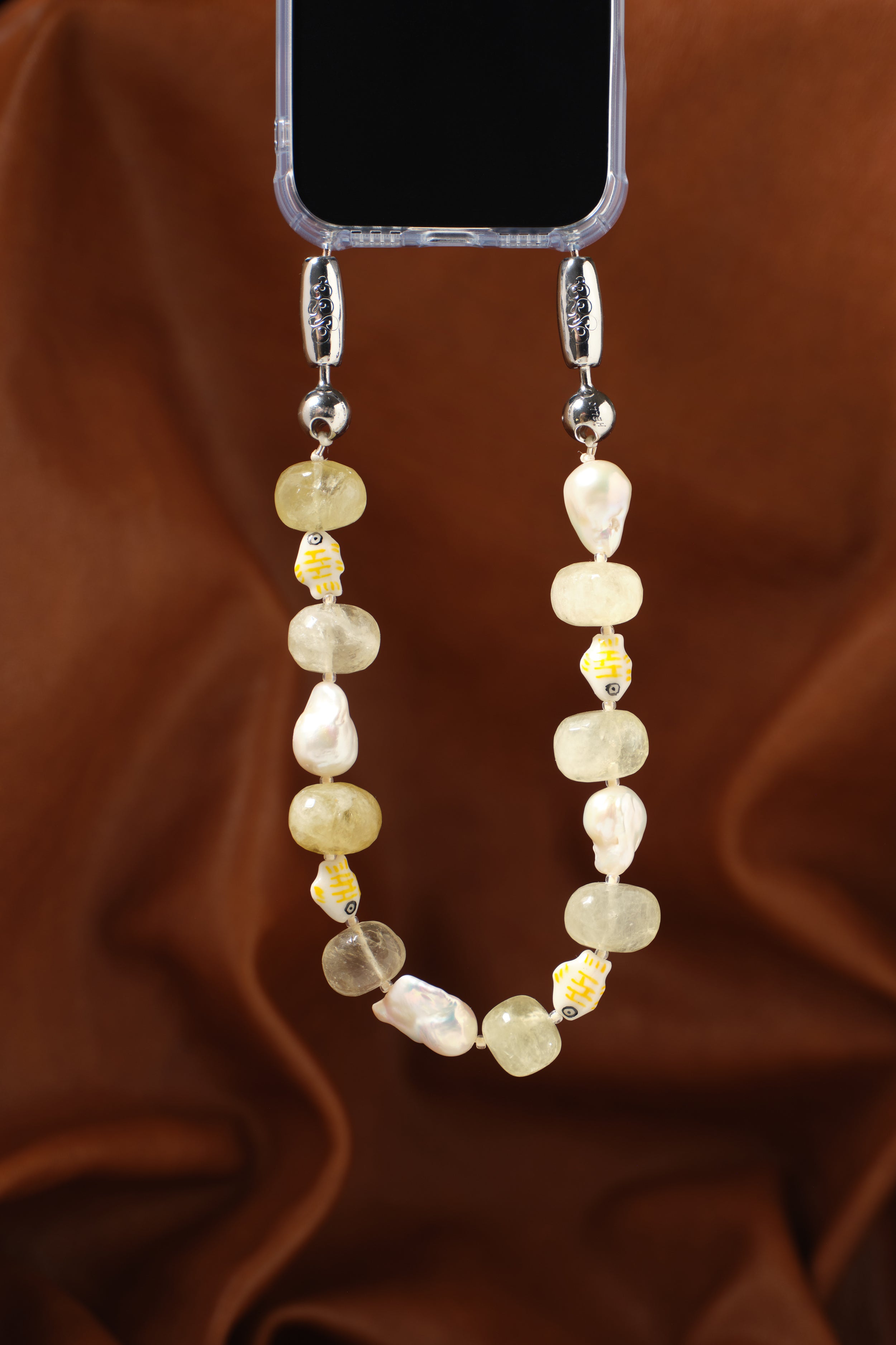 瑪瑙 Baroque Pearl and Stone Wristlet – OSSA NEW YORK